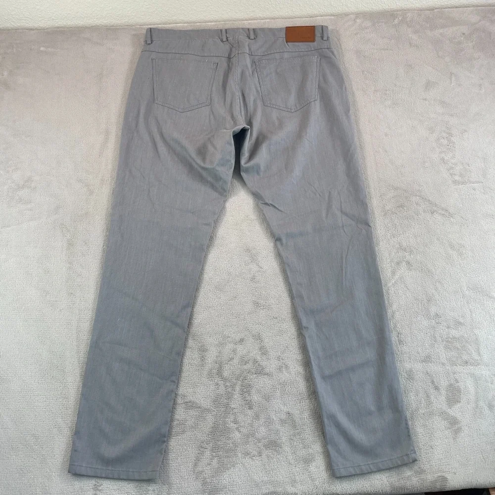 Canali Casual Pants Men 40x34 Light Grey Regular Fit Stretch Made Italy NWT $495